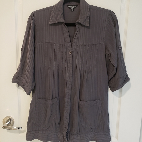 Grey button up shirt - Picture 4 of 5